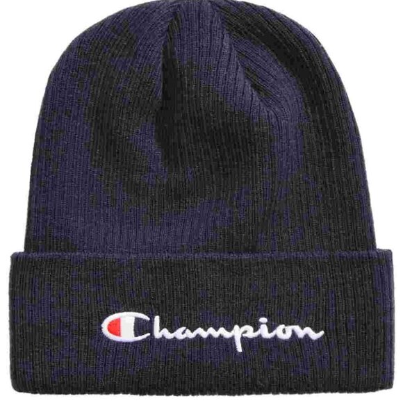 Champion Accessories - NWT Champion Navy Logo Cuffed Ribbed Winter Beanie